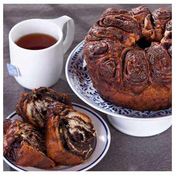 Round Chocolate Chanukah Babka