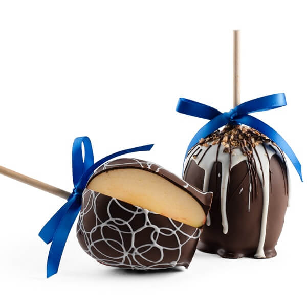Gourmet Chocolate-Dipped Apple Duo