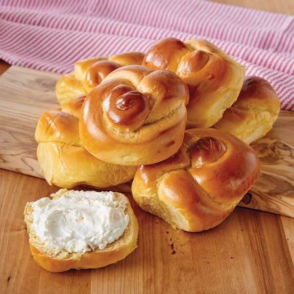 Happy Chanukah Challah Rolls Duo