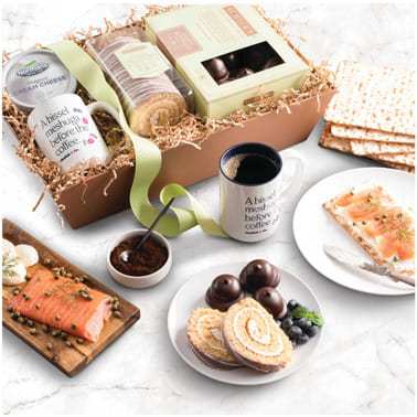 Lotta Lox & Matzah Brunch Basket - Kosher for Passover