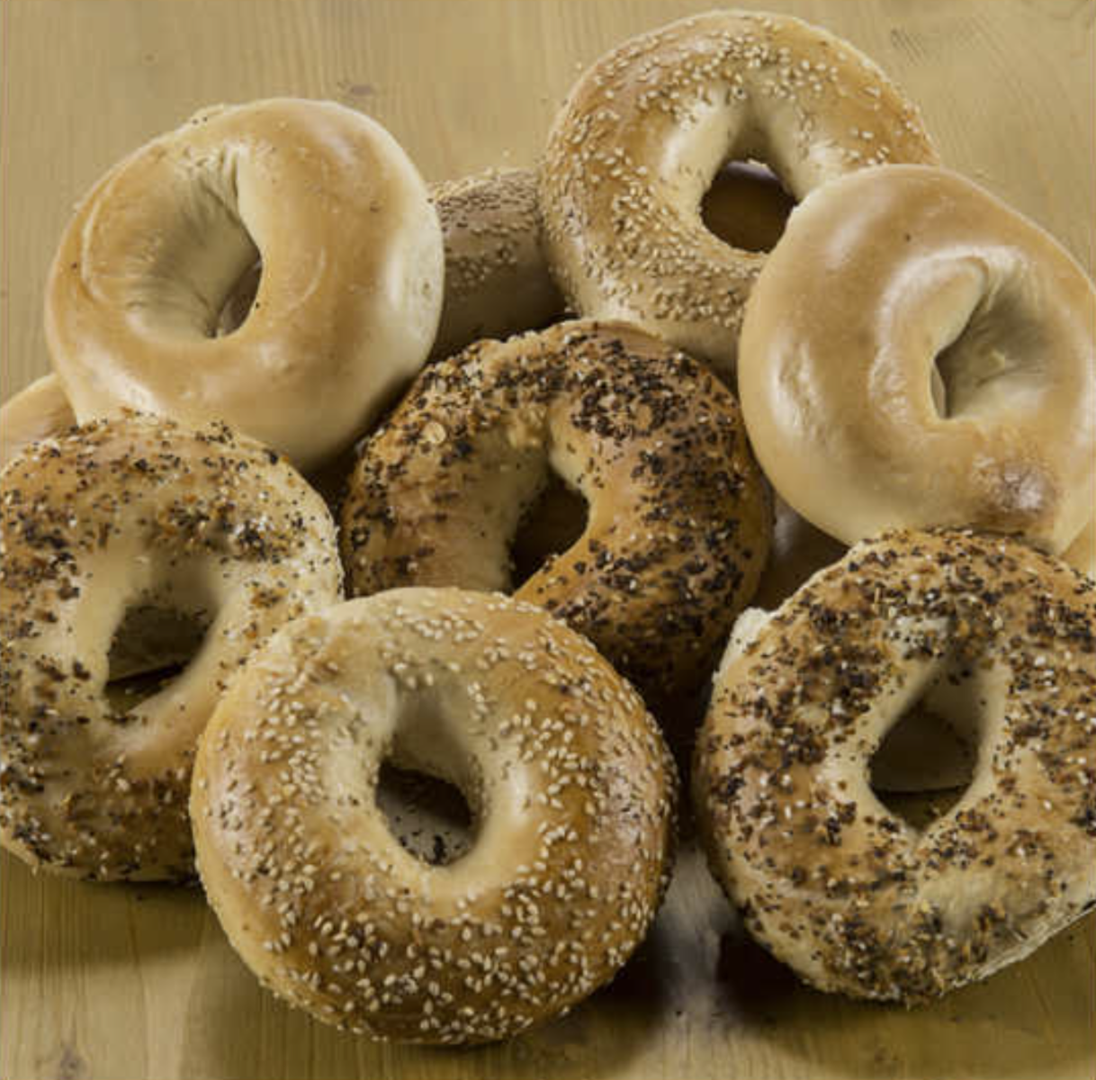 Authentic New York Toasting Bagels - 1 Dozen